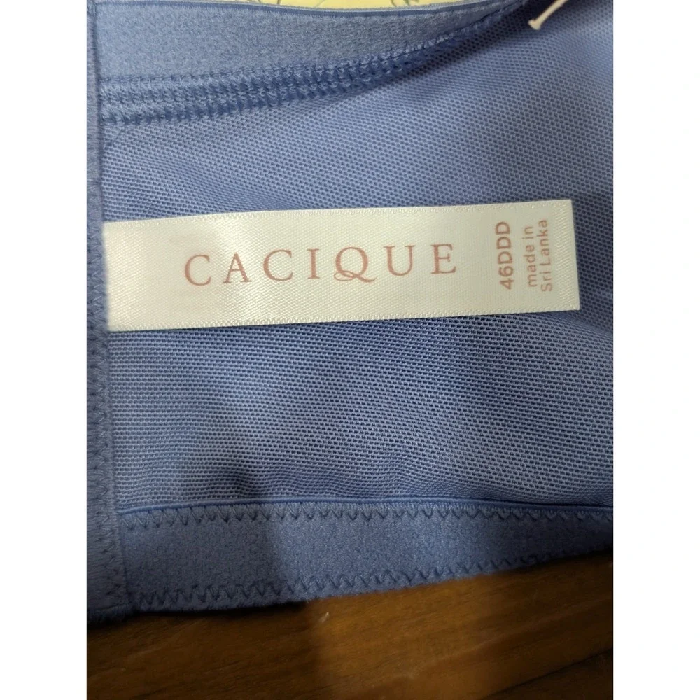 NEW‎ Cacique Boost Plunge Underwire Bra 46DDD PURPLE